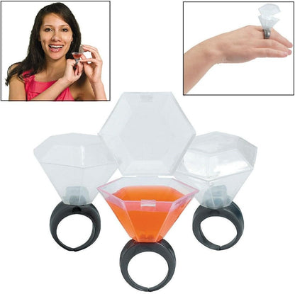 Plastic Wedding Ring Shot Glass, 12 Shot Glasses, .75oz
