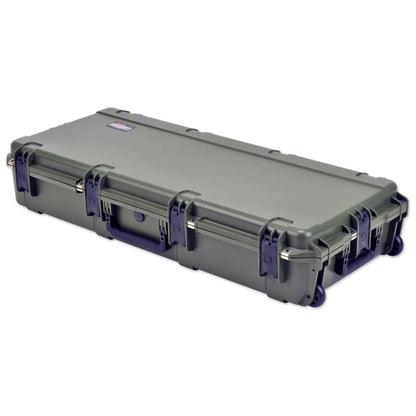 SKB Cases Waterproof Double Bow/Short Case - OD Green, Durable Transport Solution with Inline Wheels, Secure & Protective, 40x16x5.5 Inches