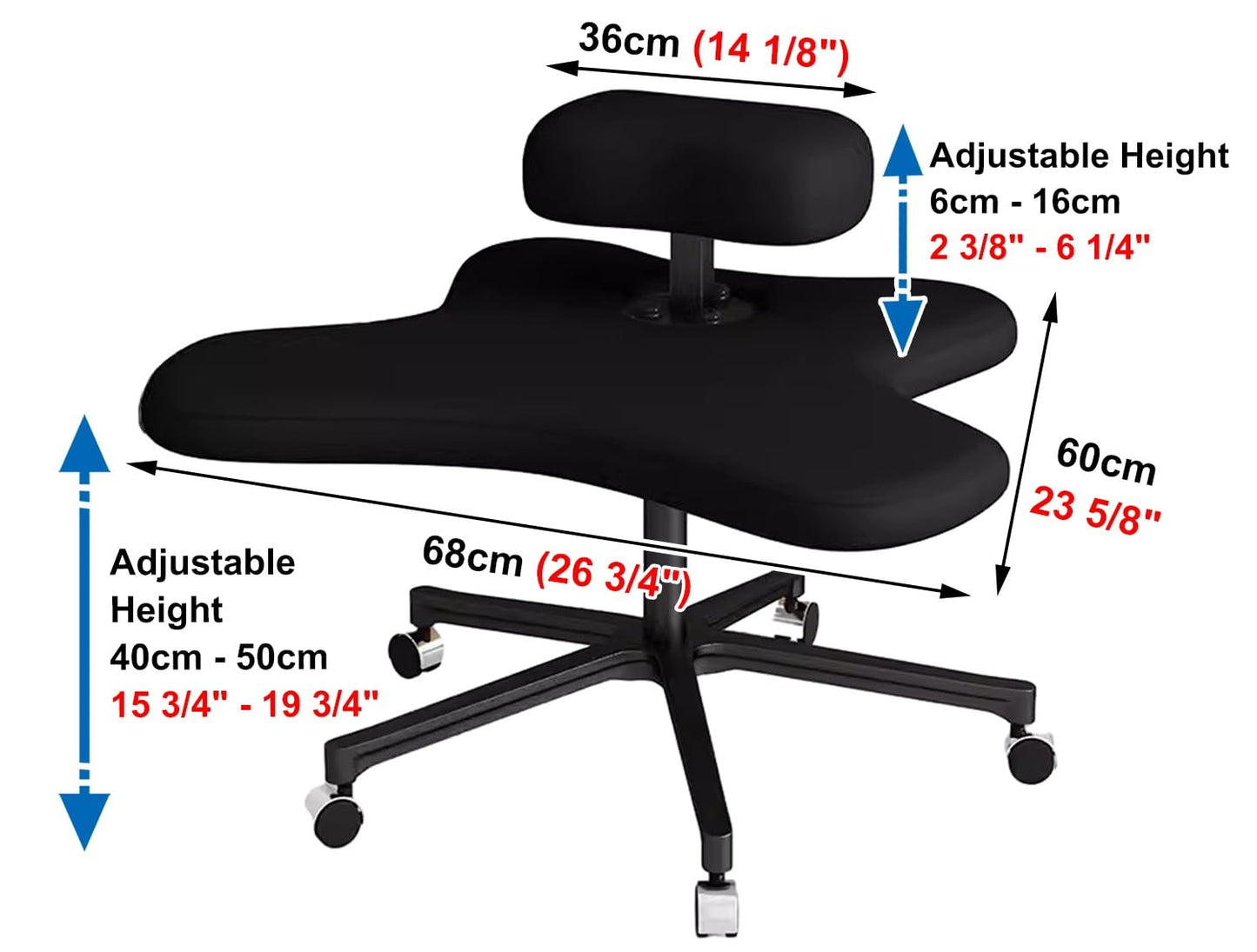 Cross Kneeling Meditation Chair，Kneeling Ergonomic Chair Cross Legged Office Chair Active Office Chair for Sitting in Different Positions, Ergonomic Cross Leg Knee Chair for Yoga Lovers, HEI