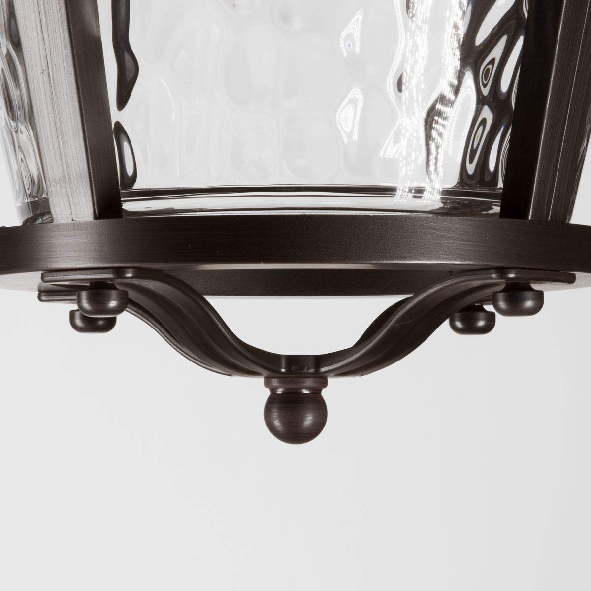 Progress Lighting P2576-2030K Protruding Mount, 5 Walnut Blades Ceiling fan with 18 watts light, Antique Bronze