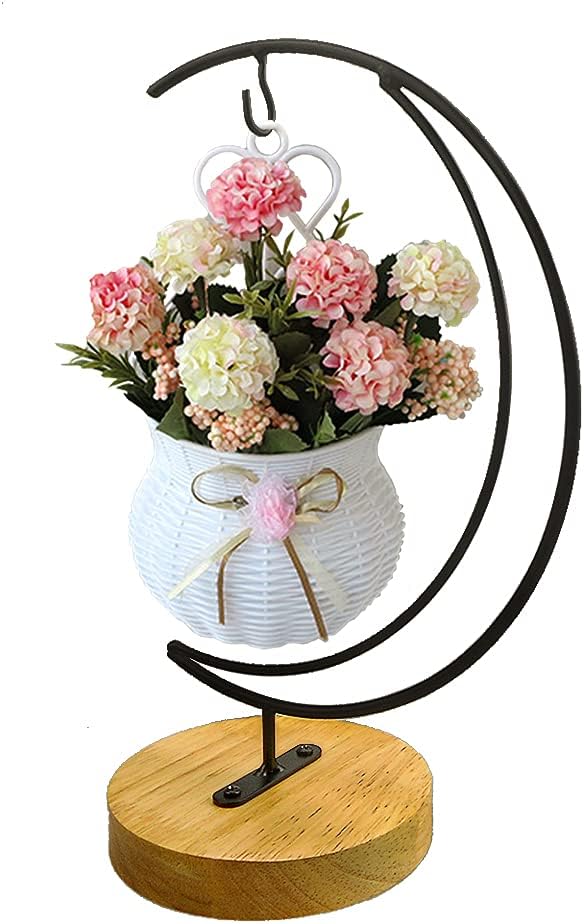 YY YEARCHY Ornament Display Stand Holder for Home Wedding Decoration, Iron Pot Hook Stand for Hanging Glass Globe