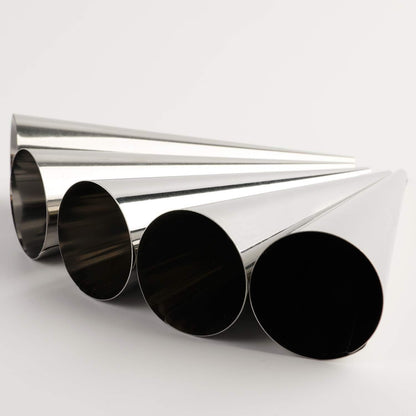 Skiennix Cream Horn Molds - Stainless Steel Cannoli & Croissant Cone Tubes | Durable Design
