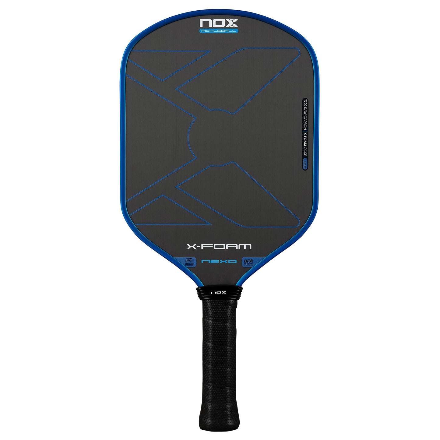 NOX Pickleball Paddle X-Foam Nexo 14mm 2026 | Hybrid Shape Pickle Ball Paddle | USAP Approved Advanced Pickleball Racket | T700 Raw Carbon Face For Elite Spin & Comfort | Gen 4 X-FOAM, Speed & Finesse