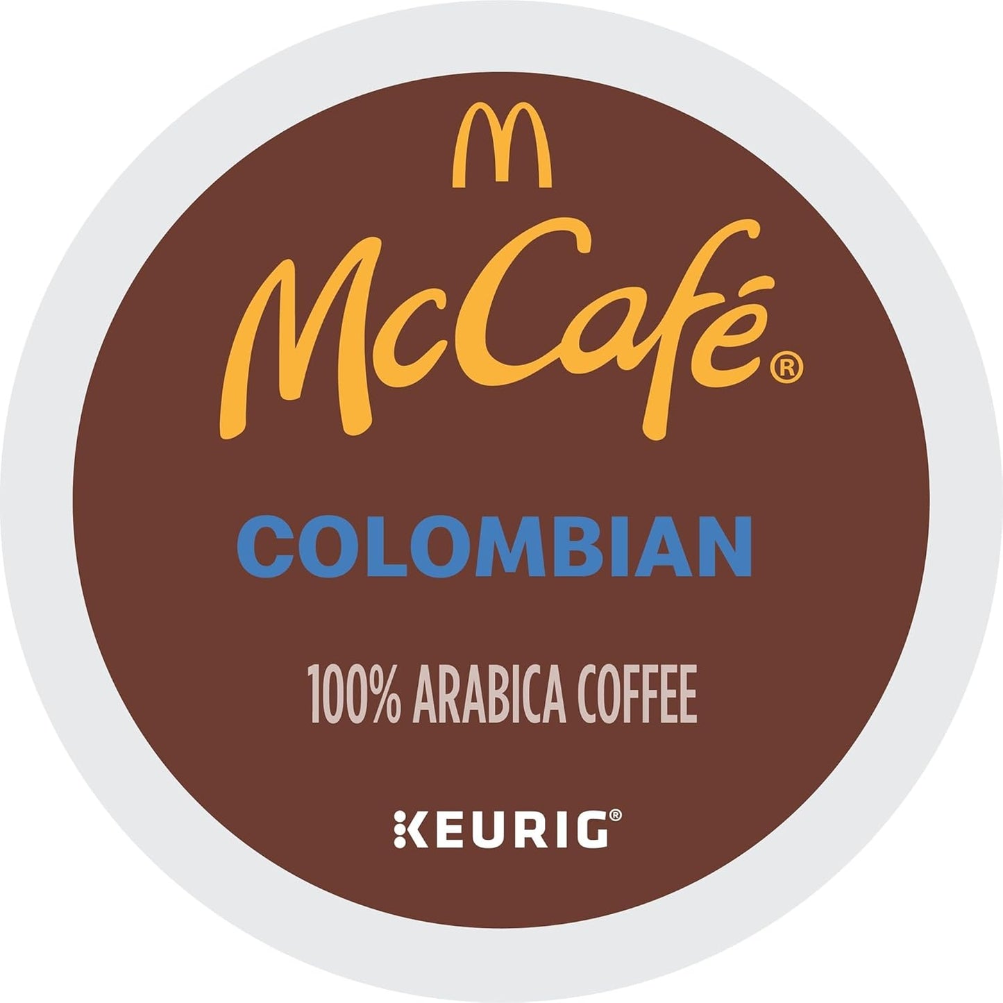 McCafe Colombian Coffee K-Cup Pods - Medium Roast, 60 Count (6 Packs of 10) for Keurig