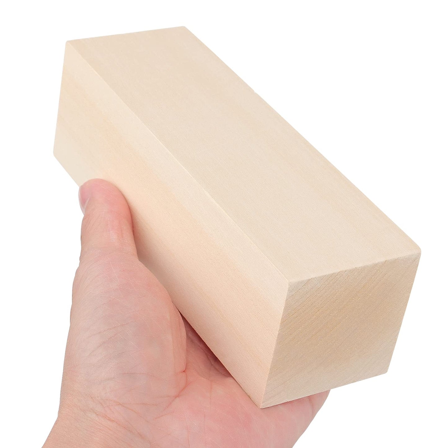 ZOENHOU 10 PCS Basswood Carving Blocks, 6" x 2" x 2" Premium Unfinished Carving Wood Whittling Blocks, Wood Blocks for Crafting Whittling Carving Hobby Block