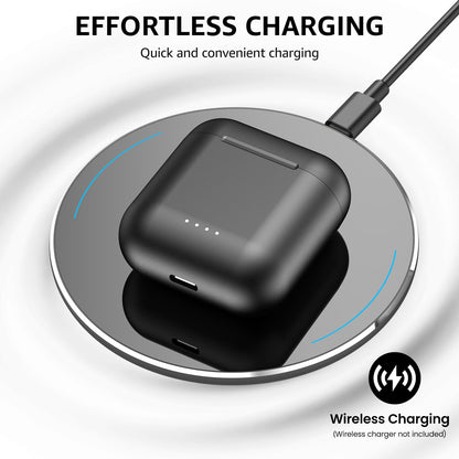 TOZO T6 Wireless Earbuds, Bluetooth Ear Buds, Stereo Sound in Ear Headphones, 50 Hours Playtime, AI Clear Call, Wireless Charging Case, APP Customizable EQs, IPX8 Waterproof Earphones