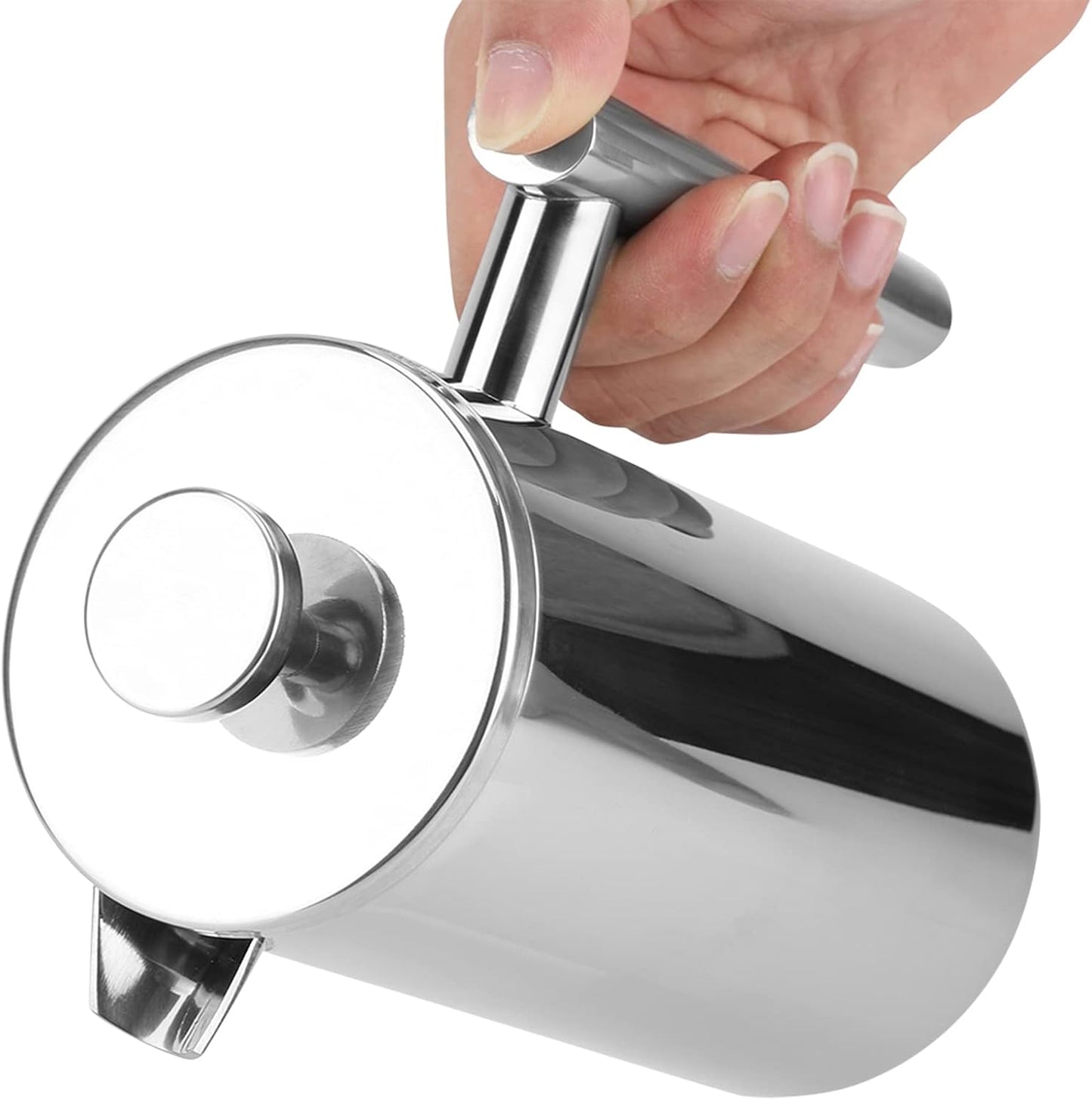 ciciglow French Press Coffee Maker, 27Oz (800ML) Insulated Stainless Steel with Precision Filter, Dishwasher Safe