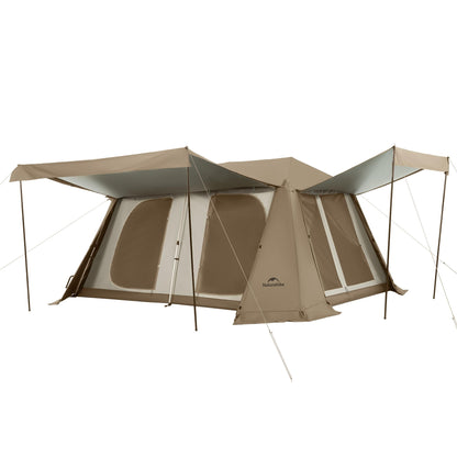 Naturehike Village Instant Tent, 4 Person 8 Person Cabin Tent with Full Rainfly, Waterproof Large Tent for Car Camping