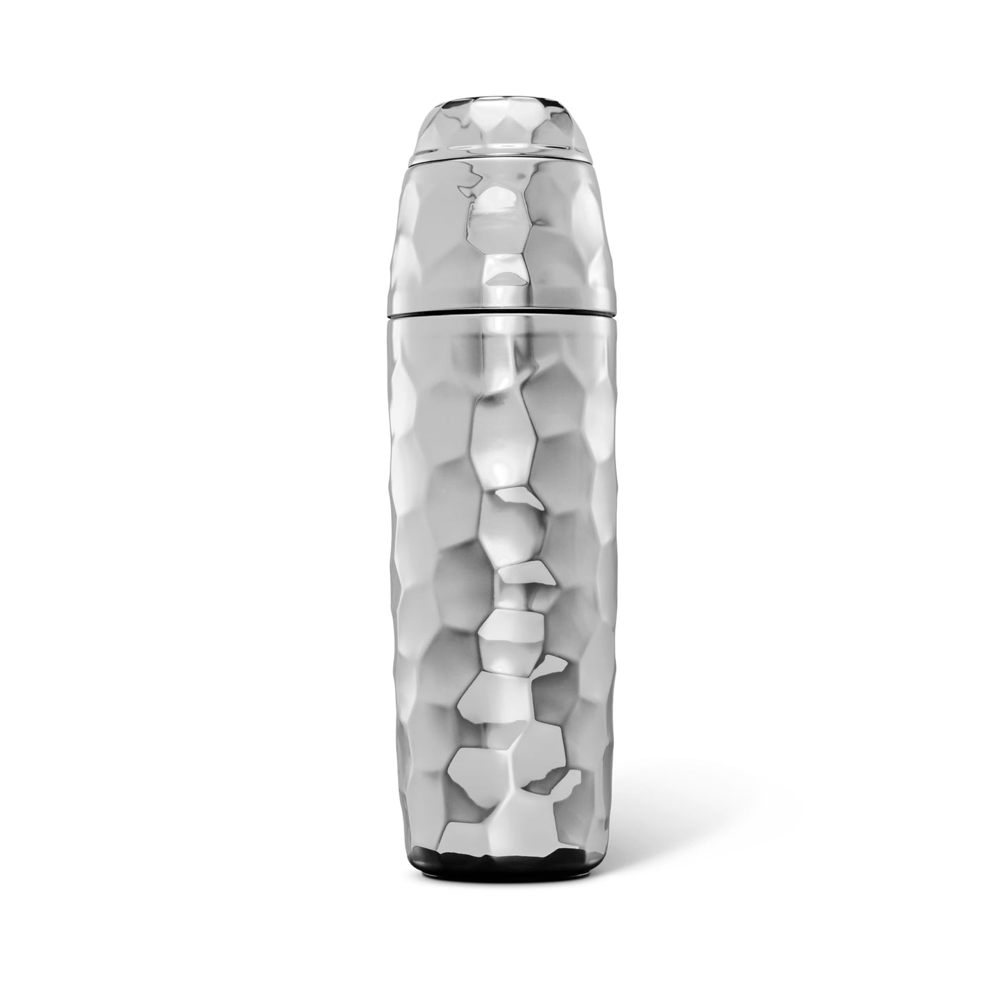 HexClad 25 oz Cocktail Shaker, Vacuum Insulated Bar Shaker with Built-In Jigger & Strainer, Leak-Proof, PVD Finish (Chrome)