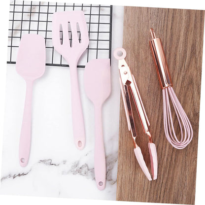 Children's Baking Tools, Kids Silicone Baking Tool, Kids Spatulas, Pastry Scraper, Non-stick Cutlery Set