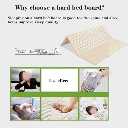 Foldable Wooden Bed Board, Solid Wood Slatted Mattress Support, Compact Floor Sleep Mat, Japanese Style Bed Frame, Easy Storage