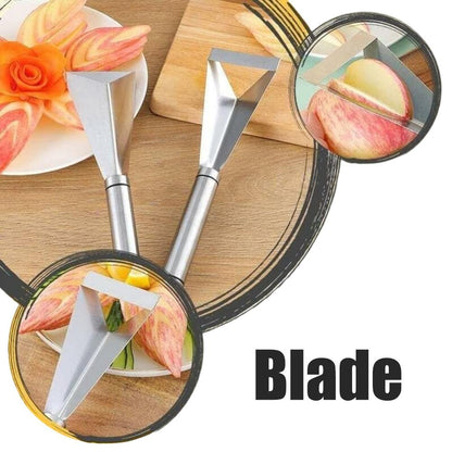 SFNTION Fruit Carving Knife, DIY Platter Decoration Carving Tool For Fruit Vegetable Cutting Knife, Triangular Shape Stainless Steel Food Carving Carving Knife Slicer