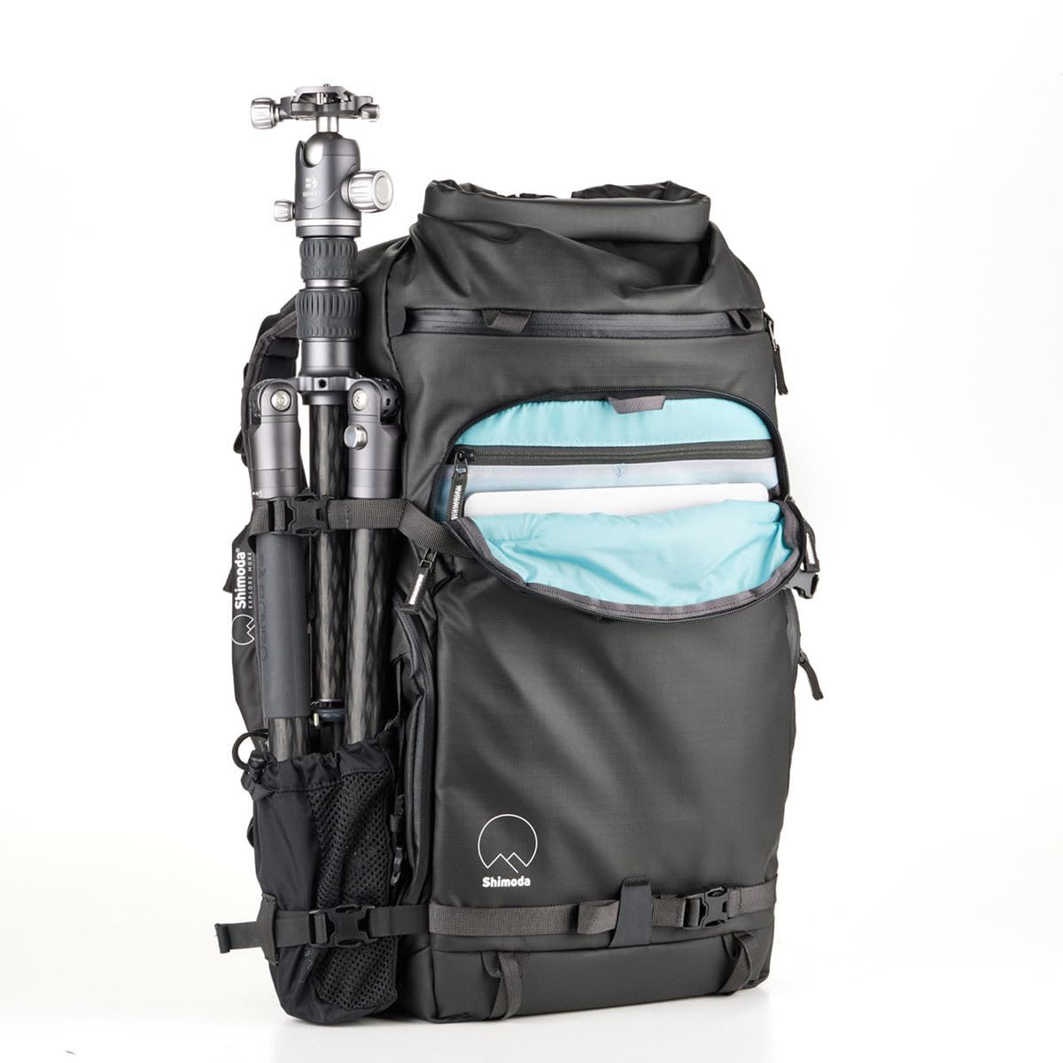 Shimoda Action X30 v2 Starter Kit, Outdoor Photography Adventure Pack for mirrorless and DSLR cameras, includes Medium Mirrorless Core Unit, Expandable Rolltop, 16" Laptop Sleeve, Black