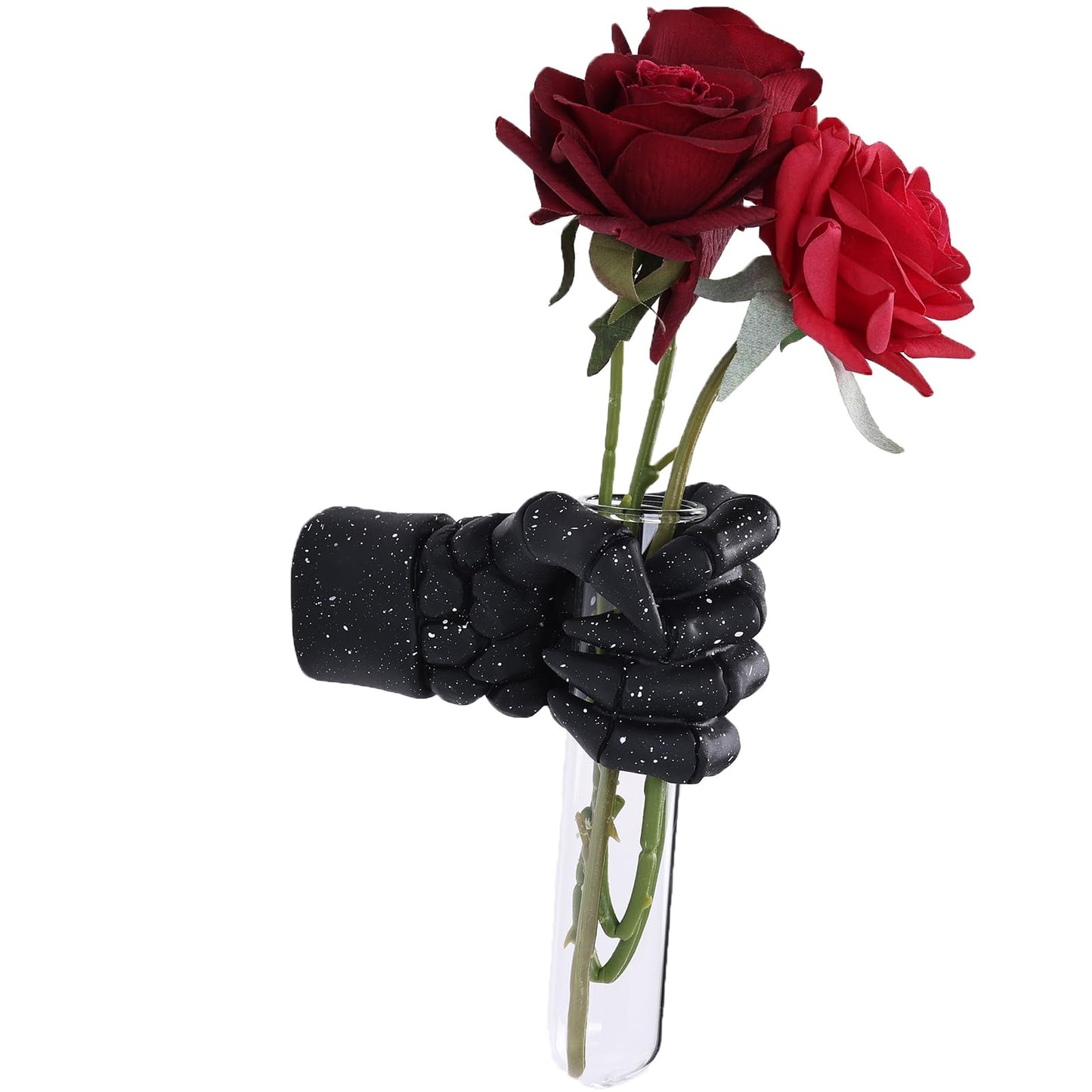 Halloween Wall Sculpture, Wall Mounted Creepy Skeleton Hands, Life-Sized Horror Skeleton Hands Decorations, Gothic Hanging Art Sculpture, Unique Wall Vase, Home Decor (Black)