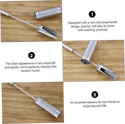 Stainless Steel Tea Strainer with Handle, Mesh Tea Infuser, Cooking Strainer, Loose Leaf Blade, Coffee Filters for Tea