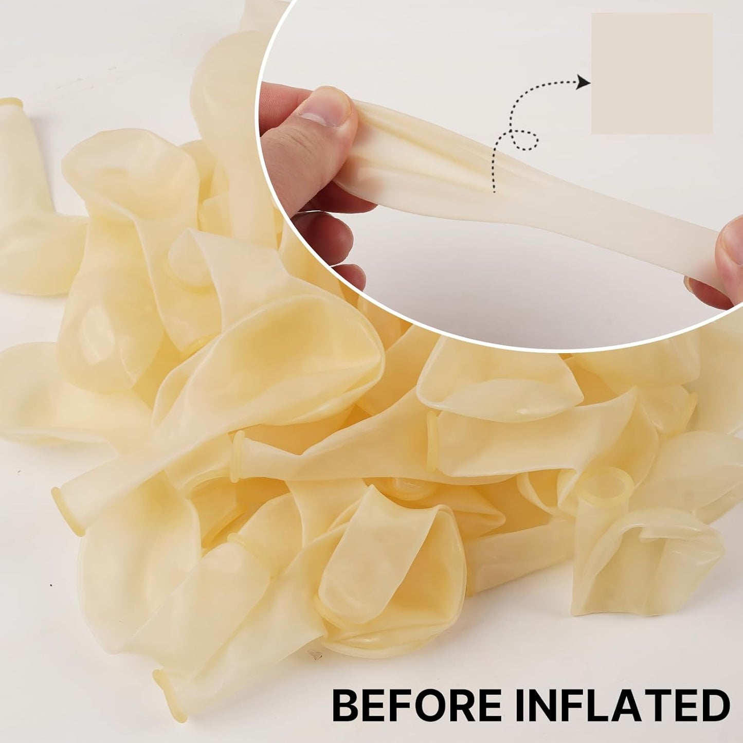 PartyWoo Clear Balloons - 140-Piece Transparent Balloon Arch Kit for Weddings, Graduations & Celebrations | 18", 12", 10", 5" Sizes