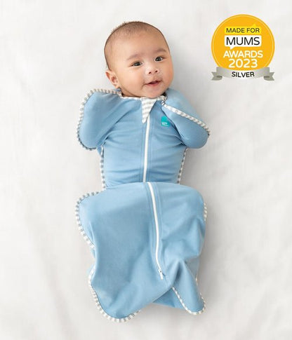Love To Dream Swaddle UP - Baby Sleep Sack for Self-Soothing | Snug Fit, 13-19 lbs, Dusty Blue