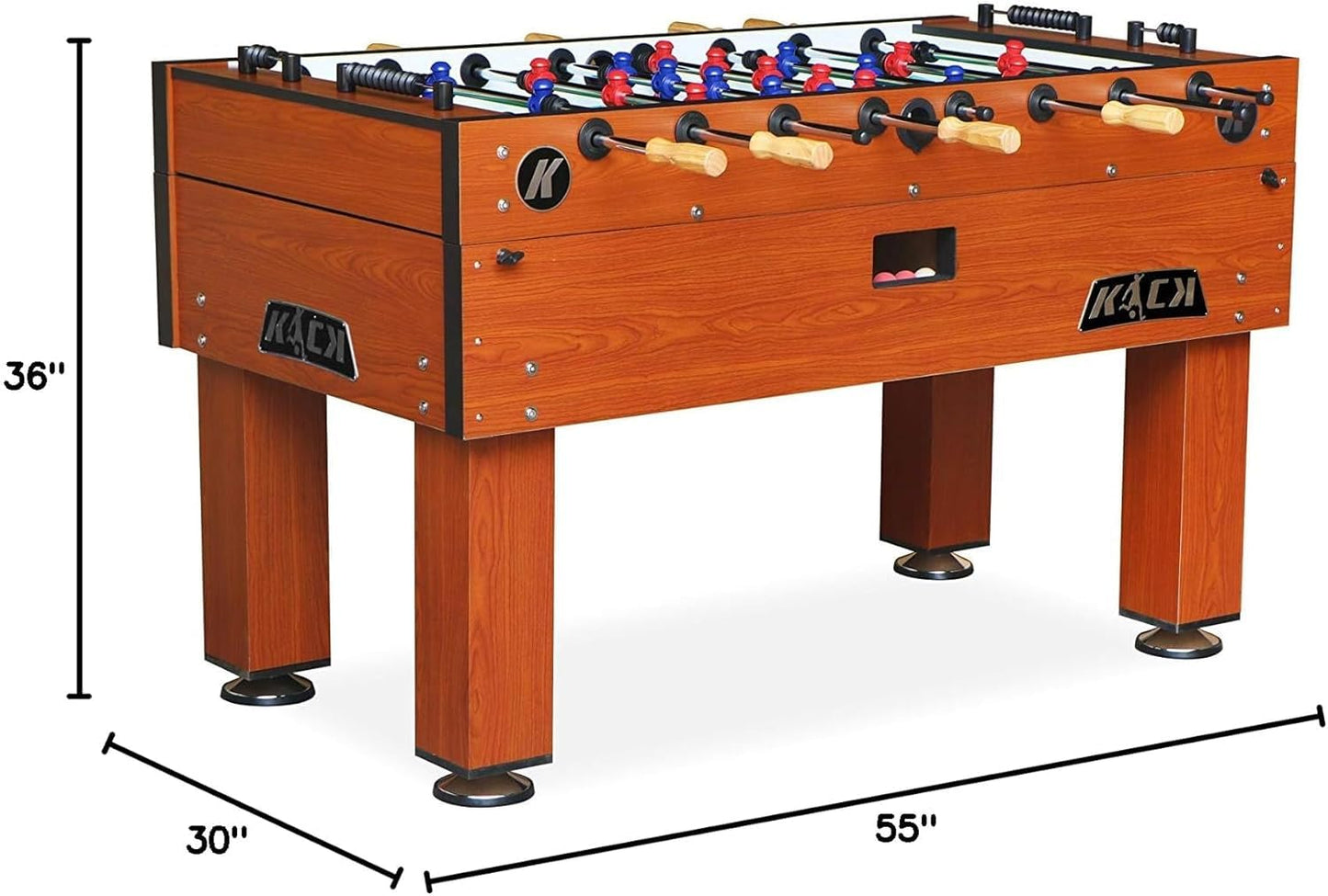 KICK Titan 55" Tournament Foosball Table (Brown)