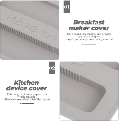 Healeved 2pcs 2 Slice Toaster Cover, Appliance Cover, Machine Washable Toaster and Fingerprint Protection