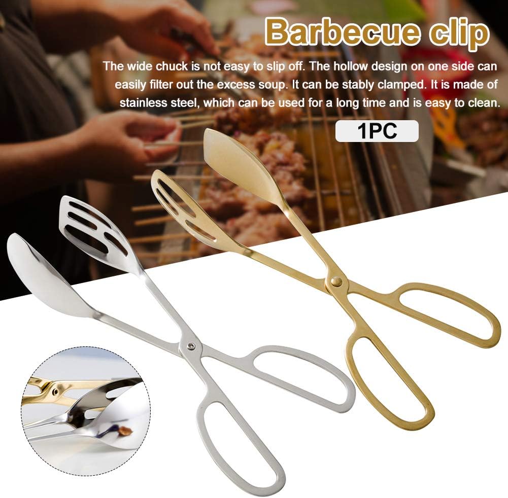 Food Tongs, Stainless Steel Kitchen Tongs, Salad Tongs for Cooking, Barbecue, Pastry, Sandwich, Serving Scissors