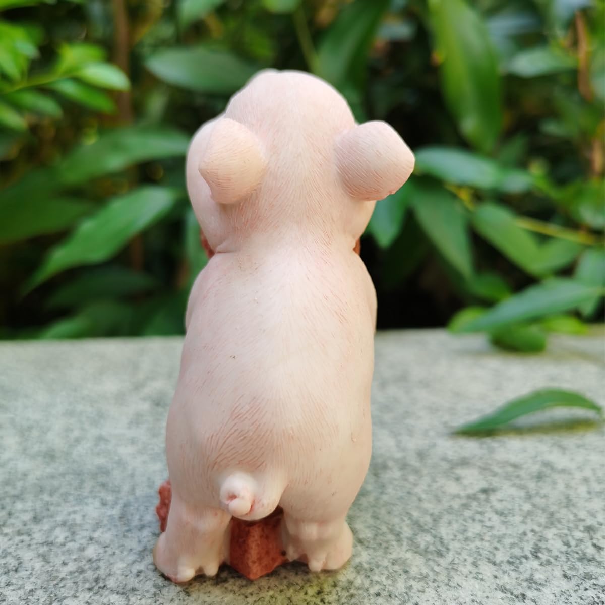 yaogohua Animal Statues, Cute Image Exquisite Workmanship, Vivid Lifelike Cute Pig Garden Statue for Home Gifts