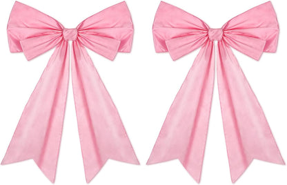 Skiennix Large Pink Coquette Bow - 27.6 x 21.7 Inches | Perfect for Birthday & Bridal Showers