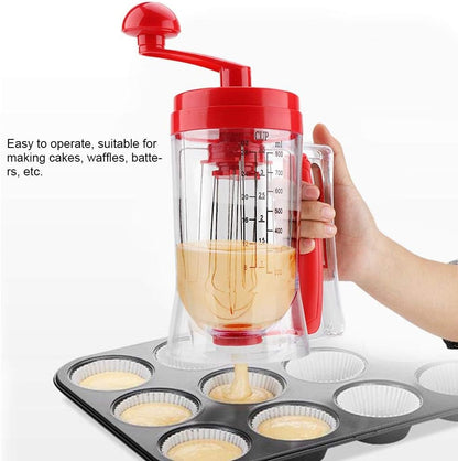 Hand-Held Manual Mixers, Kitchen Hand Mixer for Making Cakes, Waffles, and Batters