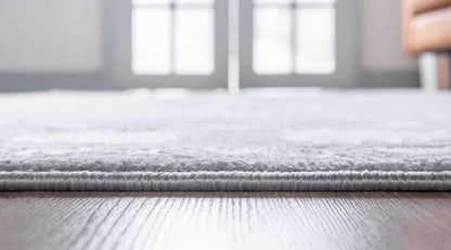 Unique Loom Boston Collection Area Rug - Floral (7' 10" x 10' Rectangle, Gray/ Ivory)