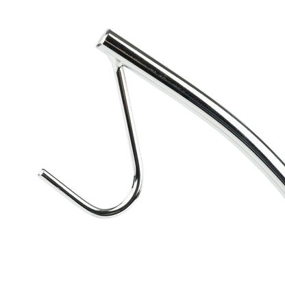 Spectrum Euro Modern Chrome Banana Hook Stand Metal Holder for Countertop Kitchen Storage Organization Steel Banana Hanger with Sturdy Base for Stable Fruit Ripening of Standard and Large Bunches