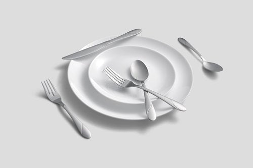 Cambridge 326J2H9BH26 Swirl Sand 89-Piece Flatware Set
