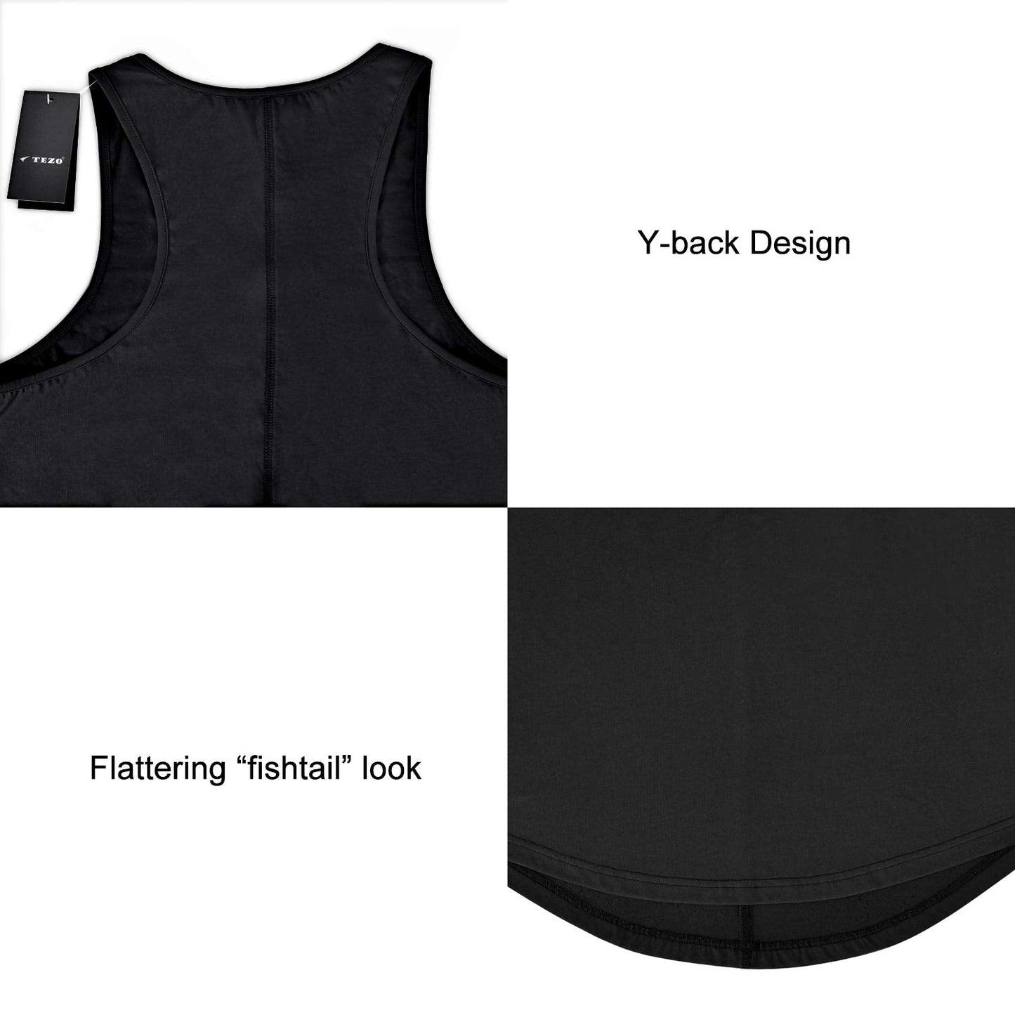 Mens Workout Stringer Tank Tops Fitness Performance Muscle Sleeveless Shirts Gym Training Bodybuilding Vest(BK 2XL)