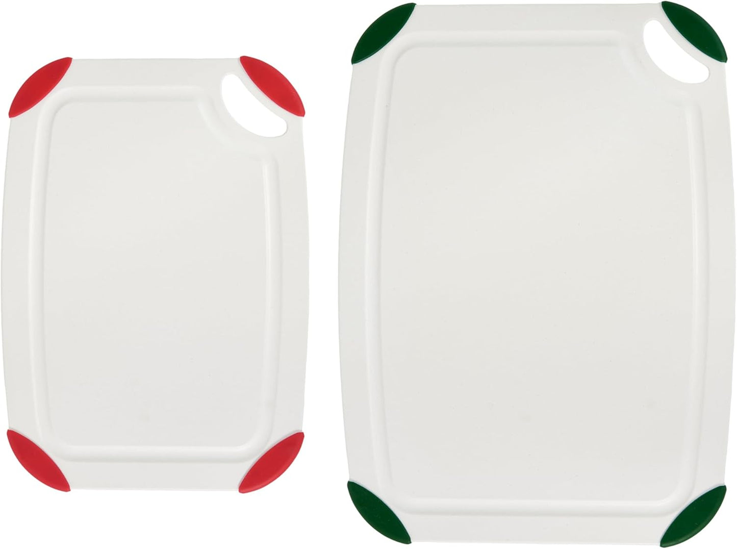 FARBERWARE Cutting Board Set, Made from Recycled PET with Non-Slip Edges, Durable & Dishwasher Safe, 2-Piece