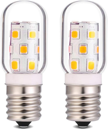 LED Microwave Light Bulb, 40W Incandescent Replacement for Refrigerator, Under Range Hood E17 Intermediate Base, Pack
