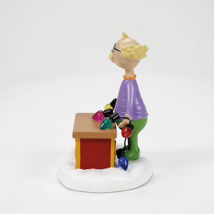 Department 56 Dr. Seuss Grinch Village Accessories Figurine The Lightbulb Tester, 3 Inch, Multicolor