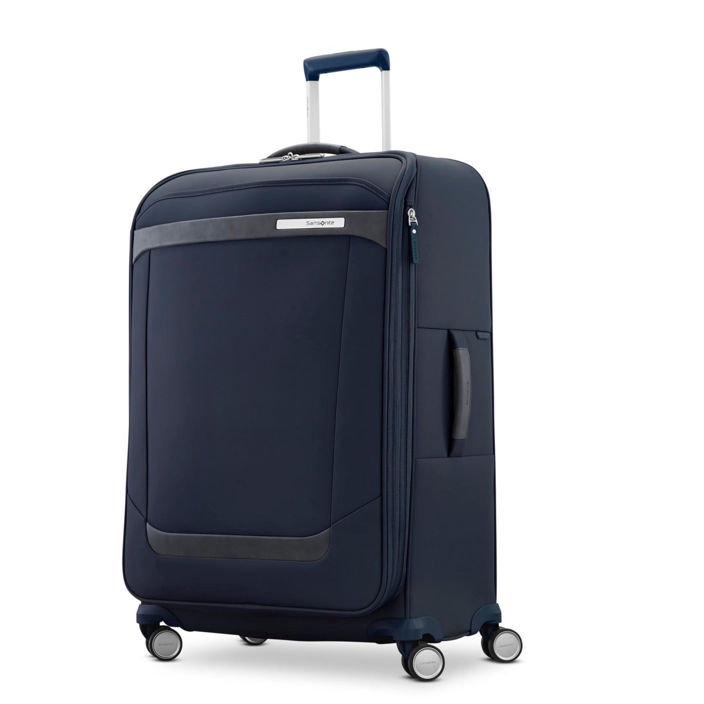 Samsonite Elevation Plus 30-Inch Large Checked Luggage - Expandable Softside Spinner Suitcase - Midnight Blue