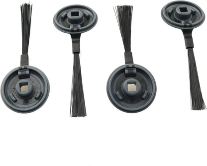 4pcs Side Brush for Shark ION Robot RVSBK950 RV750 R85 RV850 S87 Robot Vacuum Cleaner Accessories, Black