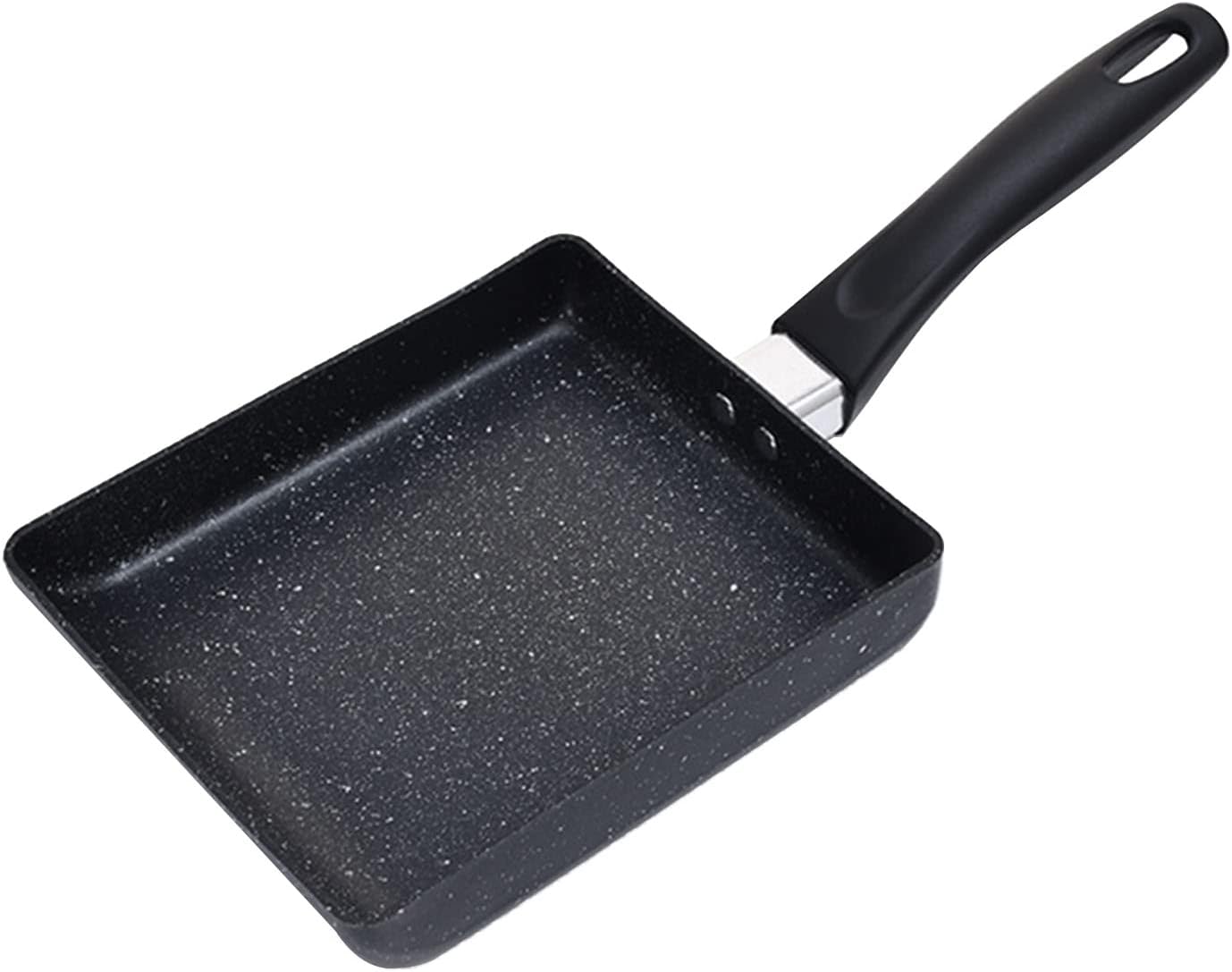 Zerodis Non Stick Omelet Pan, Lightweight Portable Cookware with Silicone Handle, Mini Japanese Frying Pan