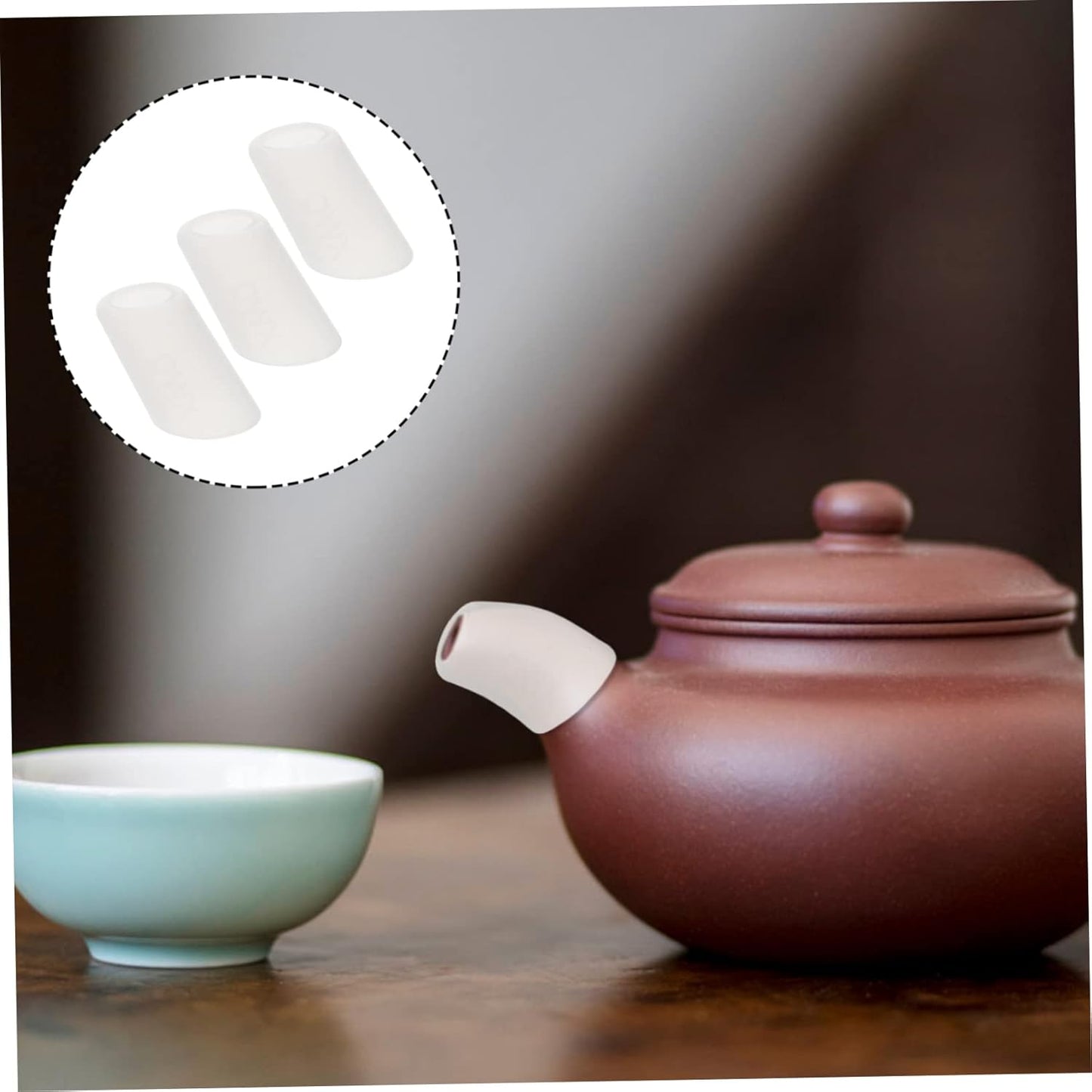 Spout Silicone Covers 10pcs for Teapots, White Tea Pot Bath Spout Cover, Accessories for Small and Large Teapots