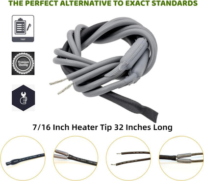 2023 Upgraded SH502 Drain and Door Heater Wire, 32 Inches Long for French Door Refrigerator