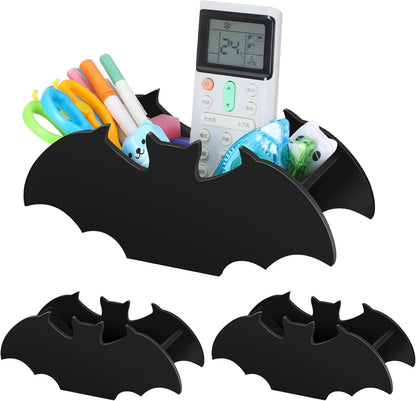 Yousoontic 3 Pcs Bat Boxes - Gothic Makeup Brush Holder, Bat Decor, Vanity Storage for Home Office