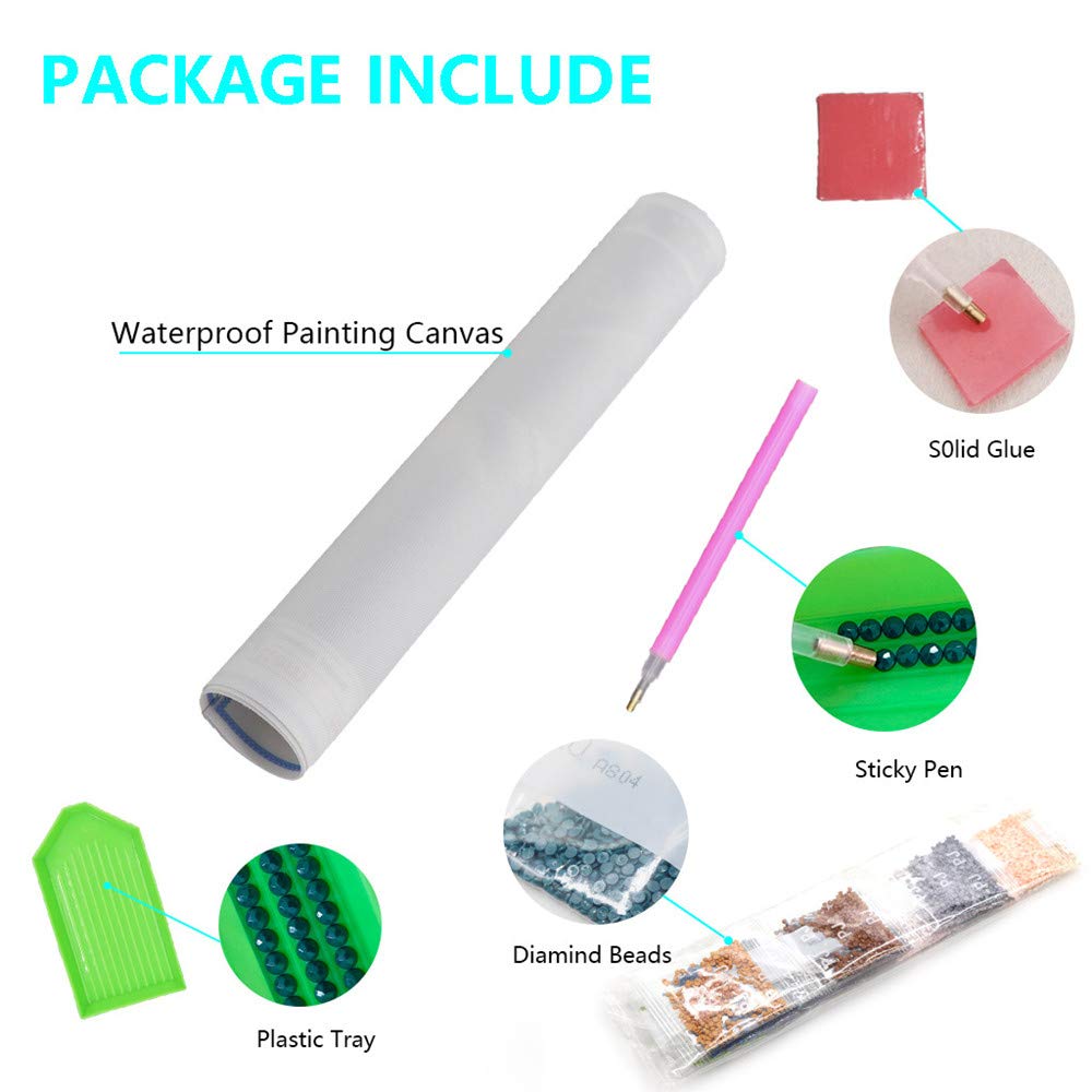 MMAHD Diamond Art Painting Kits for Adults,DIY 5D Round Full Drill Girl Diamond Art, Perfect for Relaxation and Home Wall Décor(11.8×15.8Inches)