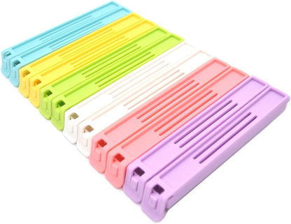 ANVAK Food Clips Bag Sealing Clips, 4.4 inches, Multi-colors, 12pcs Bag Fresh-Keeping Clamp Sealer for Kitchen