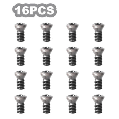 Diraeen 32pcs Carbide Lathe Tools,Tungsten Cutters Inserts Set for Wood Lathe Turning Tools, Include 11 mm Square with Radius, 12 mm and 8.9 mm Round, 30 x 10 mm Diamond,Screws