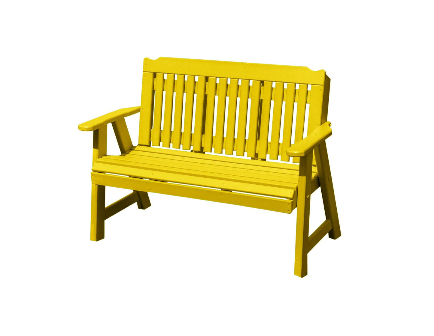 Logan Series 3-Person 5 FT Plastic Poly Lumber Wood Bench Amish Craftsmanship Made in USA HDPE with No wood fibers Memorial Patio Porch Park Church Bench Signature design 800 lbs Limit