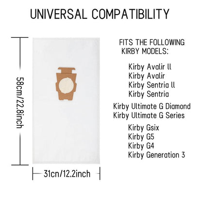 3pcs 204811 204814 Vacuum Bags for Kirby Sentria, Avalir, Ultimate G Series