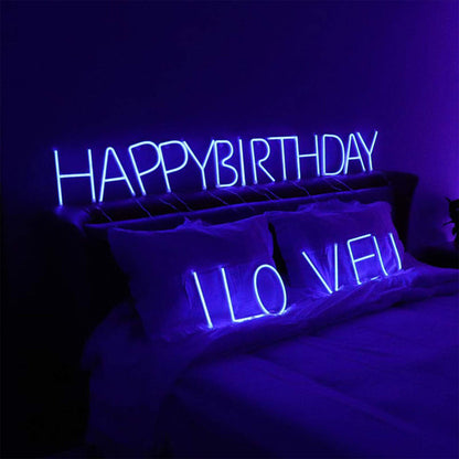 ENUOLI LED Letter Neon Sign Lights Alphabet Letter Marquee Signs Neon Night Lights Battery and USB Operated Neon Letters Neon Words Wall Lights for Christmas Birthday Wedding Party Bar Bedroom (P)