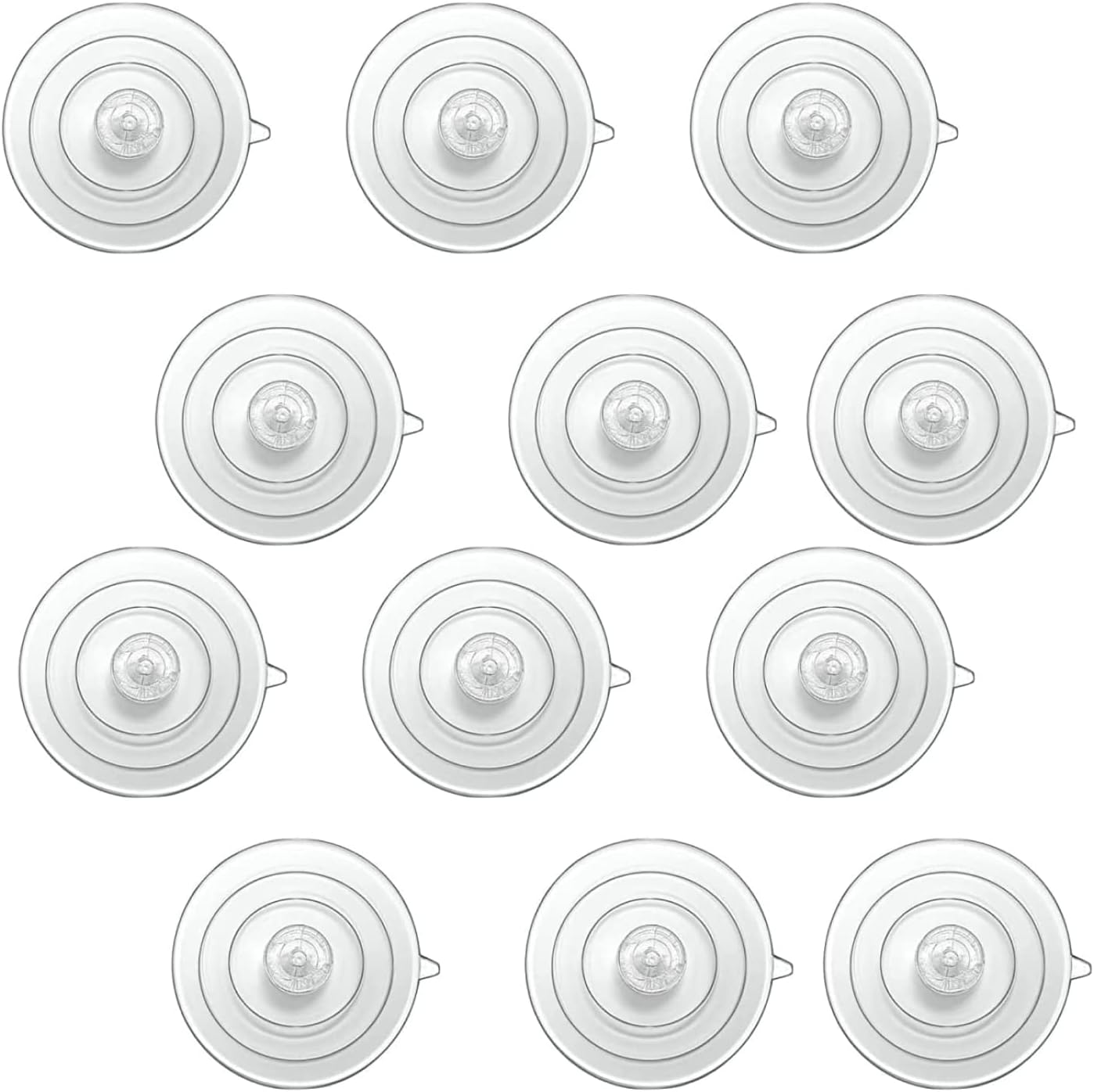 Window Garden Replacement Suction Cups, 12 Clear Large Super Strong Suckers for Glass Surfaces