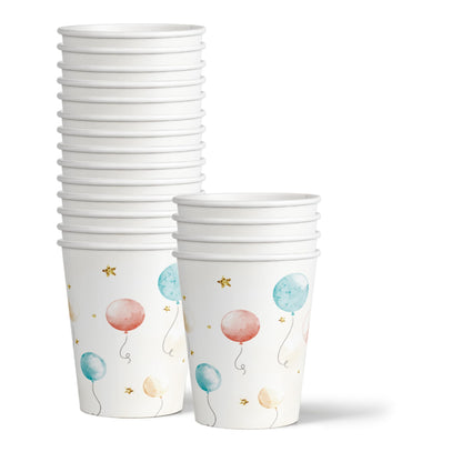 Birthday Galore We Can Bearly Wait Teddy Bear Gender Reveal Themed Party Supplies for Baby Shower - A 64 Pieces Elegant Tableware Disposable Set with Plates, Napkins, Cups for All Events - Kit for 16