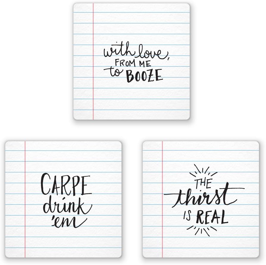 Fred & Friends NOTED Coasters, Set of 6
