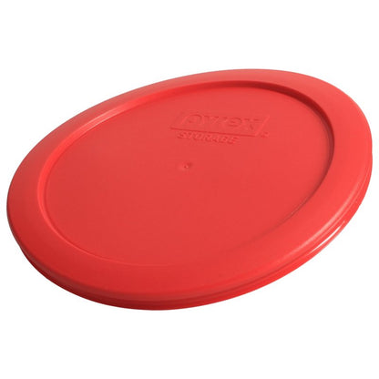 Pyrex 7201-PC 4 Cup Red Food Storage Replacement Lid (2-Pack) - Made in USA